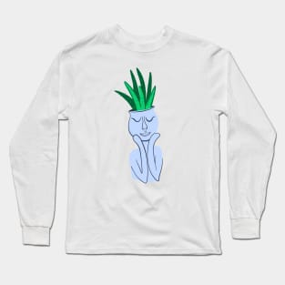 Aloe Vera. Indoor plant in flowerpot Long Sleeve T-Shirt